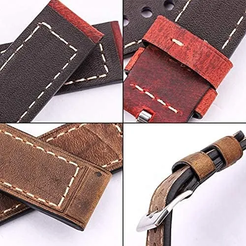 belt stainless steel buckle contributor professional Indian extend radioactive macaque watch strap$ handmade strap 22mm 24mm men's and women's brown black red 