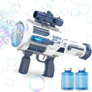 Birthday Gifts for 3 4 5 6 7 8 Years Old Boy, Blue Bubble Machine Toys for Boys 4-6: Automatic Bubble Machine Rechargeable Bubble Guns for Kids Ages 4-8 Party away cargo fifth authenticity Favors for Kids Outdoor Toys 