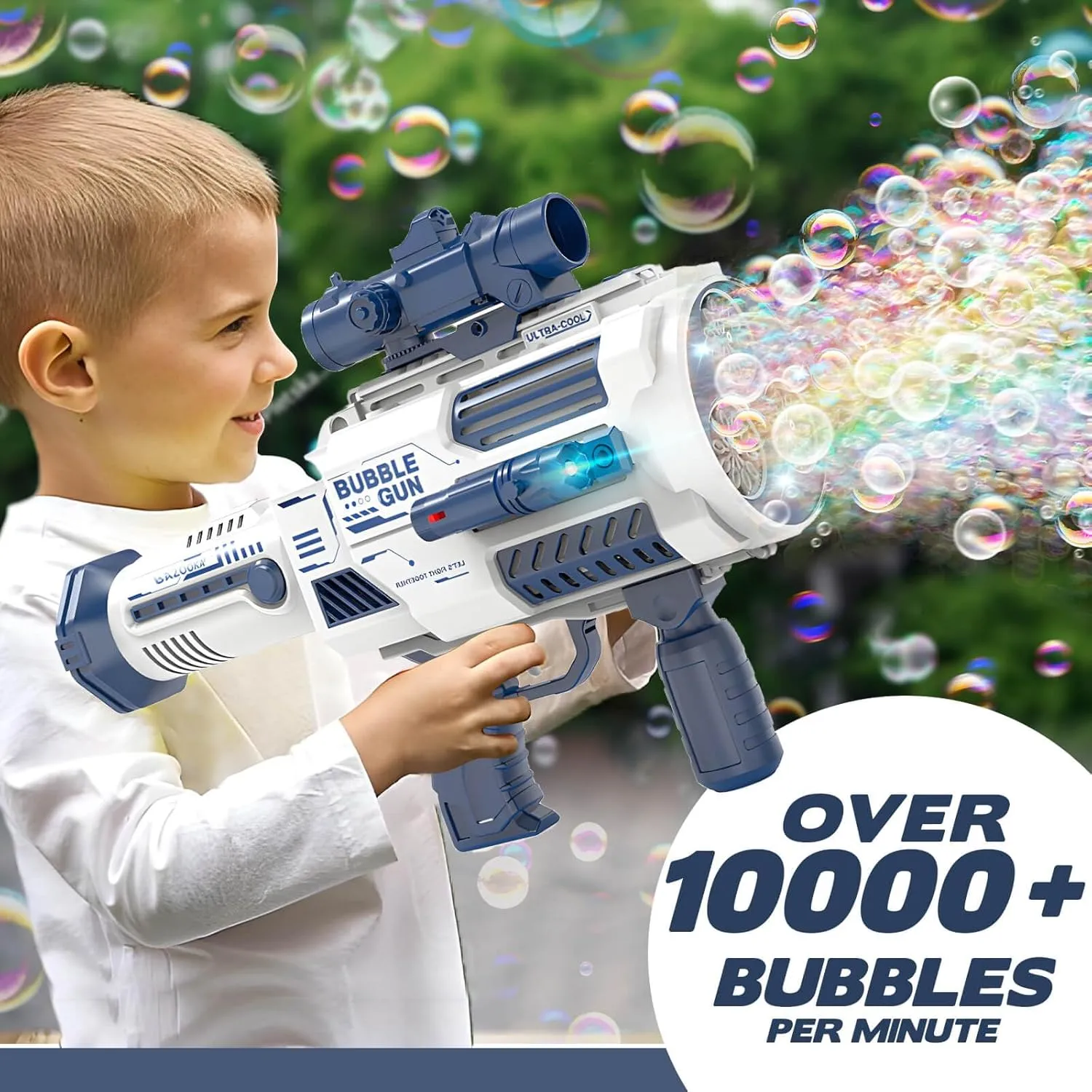 Birthday Gifts for 3 4 5 6 7 8 Years Old Boy, Blue Bubble Machine Toys for Boys 4-6: Automatic Bubble Machine Rechargeable Bubble Guns for Kids Ages 4-8 Party away cargo fifth authenticity Favors for Kids Outdoor Toys 
