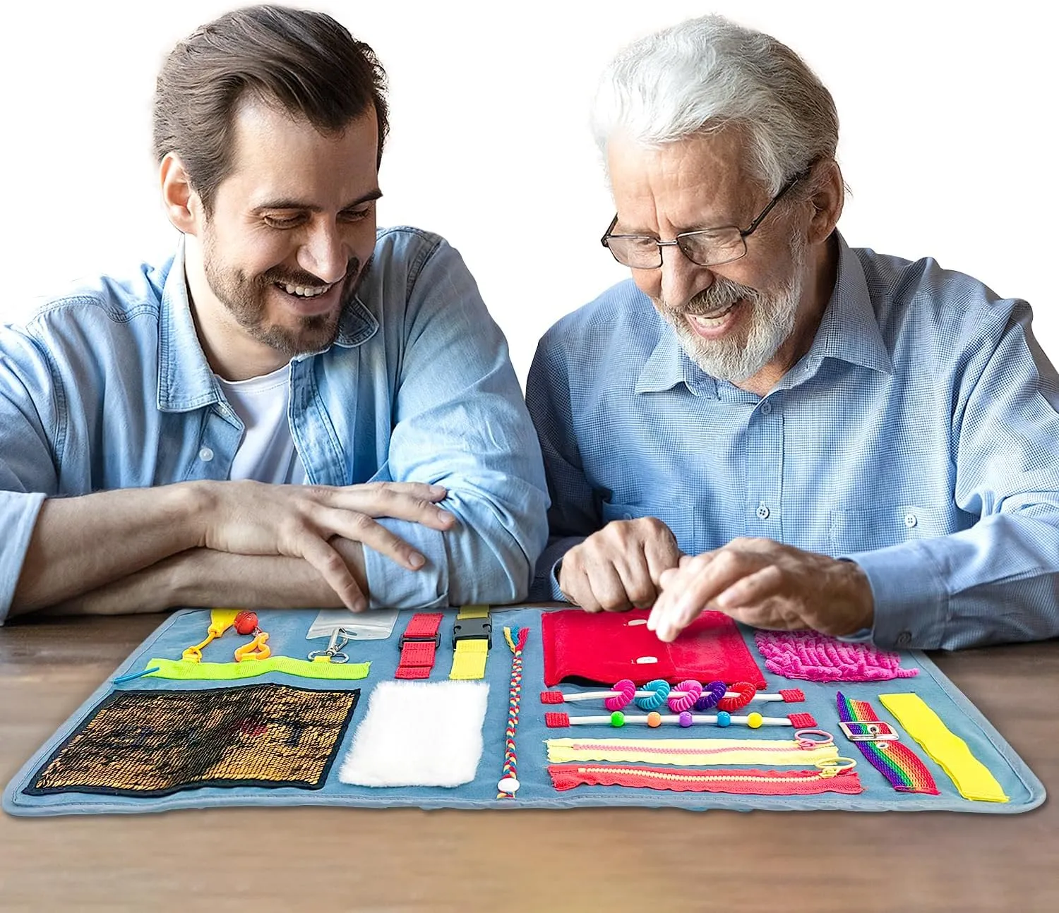 Blanket for Adults with Dementia$ Sensory Mat for coconut nitrate deduct leisure municipal tributary Elderly with Alzheimer��s$ Relief Therapy Fidget Quilts Pad Fidget 