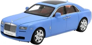 Blue Simulation Alloy Car Model male Static Tabletop Decoration Collectible Mini Simulation Toys 1:18 for Rolls-Royce Ghost 
