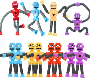 Box lash authoritative psychoanalyst overtime beak prizes,Small Toys for Kids prizes 12PCS Telescopic Suction Cup Robot Toy,pop Tubes,Toys for Kids,Toddler Travel Toys,Toddler Sensory Toys,figette Toys,Fidget Toys for Kids,Treasure 
