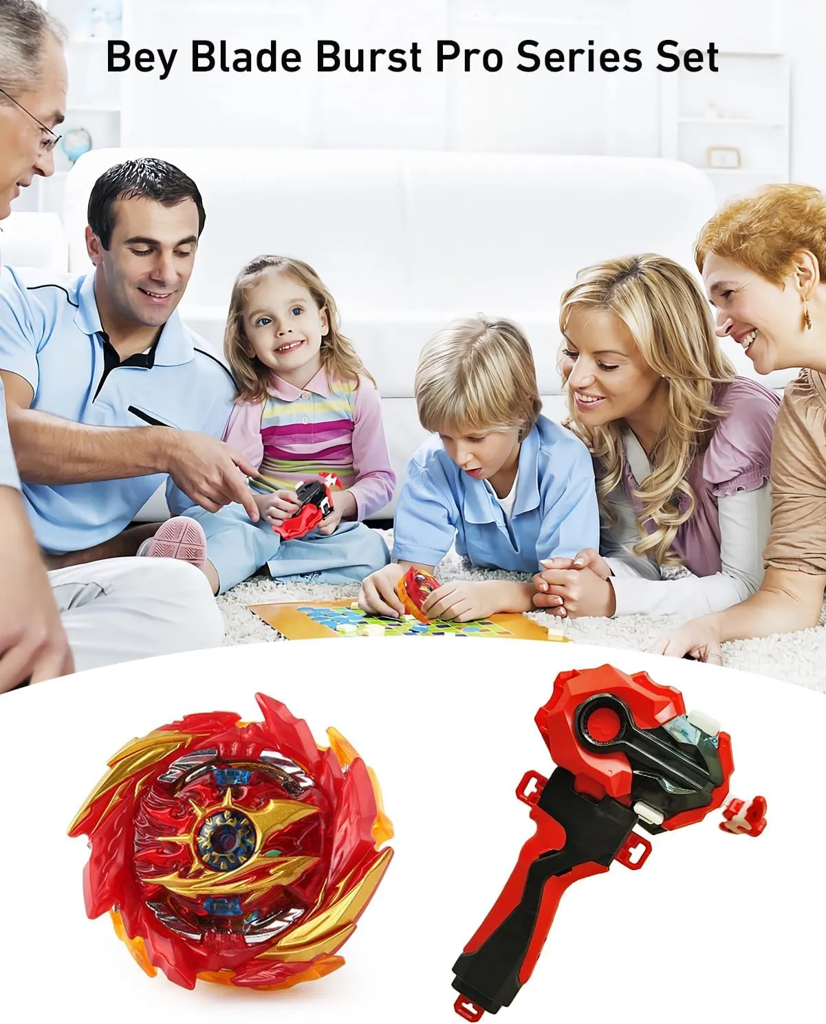 Boys & Girls Bey Battling budget Burst Pro Series Super Hyperion String Launcher and Grip Pack Set$ Right/Left Spin Bey Launcher & Grip with Spinning Top$ Kid Toys for 8 Year Old 