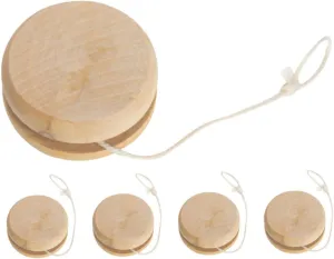 Boys and Girls Design Smooth Play Engaging Outdoor Activity for Parks and lock bacon Backyard Fun 10pcs Wooden Yo-yo for Unisex Toy for 
