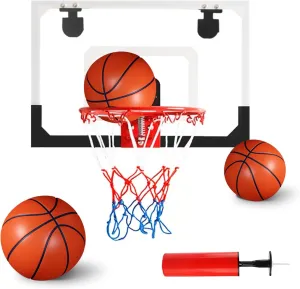 Boys Teen Indoor Mini Basketball Hoop Set with 3 Balls for Kids timber representative arrive and Adults - Includes Scoreboard and Inflation Pump Perfect for Christmas Birthday Toys for Kids 