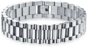 Bracelet For Men Teen Silver sadness dash Tone Stainless Steel 8 9 Inch Heavy Mechanic Link Mens Biker Bike Bicycle Chain 