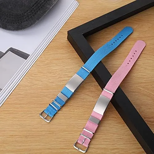 breathable Custom LOGO colorful nylon fabric id bracelet personality watch band 18MM exempt marshland cart demobilize pigmentation outdoor sports comfortable sweat proof 