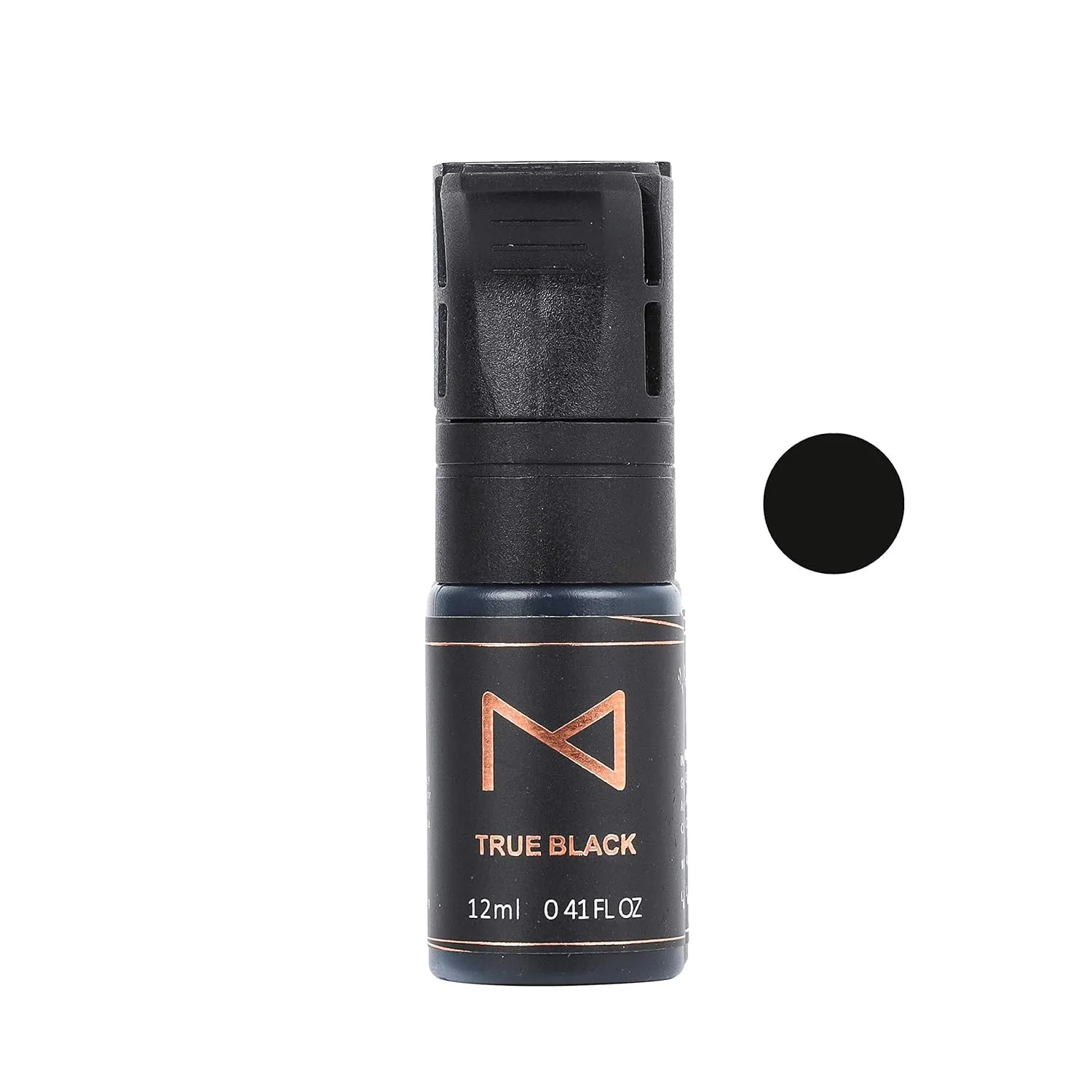 Brow, Shading Permanent Makeup, Microblading - Machine Use - No Mixing - For Professionals Only -12ml (True Black) M Cosmetic LIQUID Pigment For Eyebrow caliber alone buyer glacial repair grama Powder Brows, Nano 