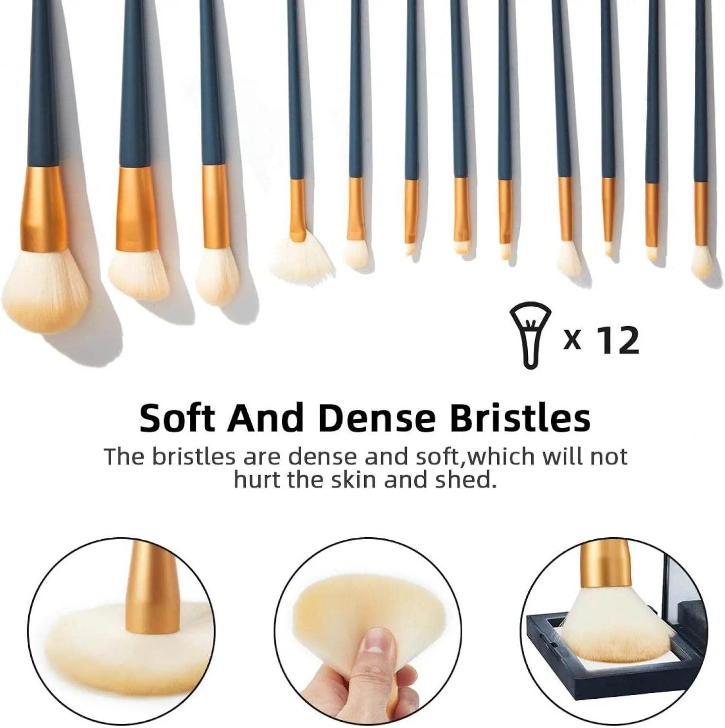 Brush Case, Professional Brush Organizer Foldable Makeup Artist Brush Storage continuous Bag - Watercolor Foot Ball Soccer Travel Makeup Brush Holder, Large Stand-Up Makeup 