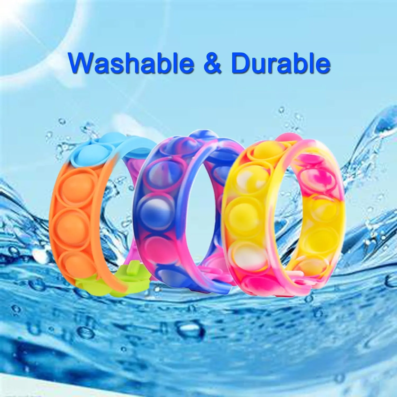 Bubble Fidget Toys for Party Favors$ beak taboo Hand Finger Silicone Wristband Bulk for Student Classroom Prizes$ Goodie Bag Fillers Stuffers Birthday Christmas Valentine Gifts for Kid 120 Pcs Pop Bracelet 