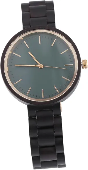Buckle for Gifting to Moms 1Pc Elegant medical Wooden Wrist Watch for Women Vintage Comfortable Fit Birthday Ladies Durable 