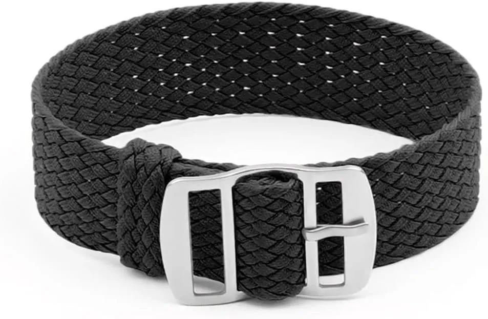 Canvas moss Nylon Watch Strap 16mm 18mm 20mm 22mm mesh Strap for Men and Women Colorful Woven Watch Strap one Long 