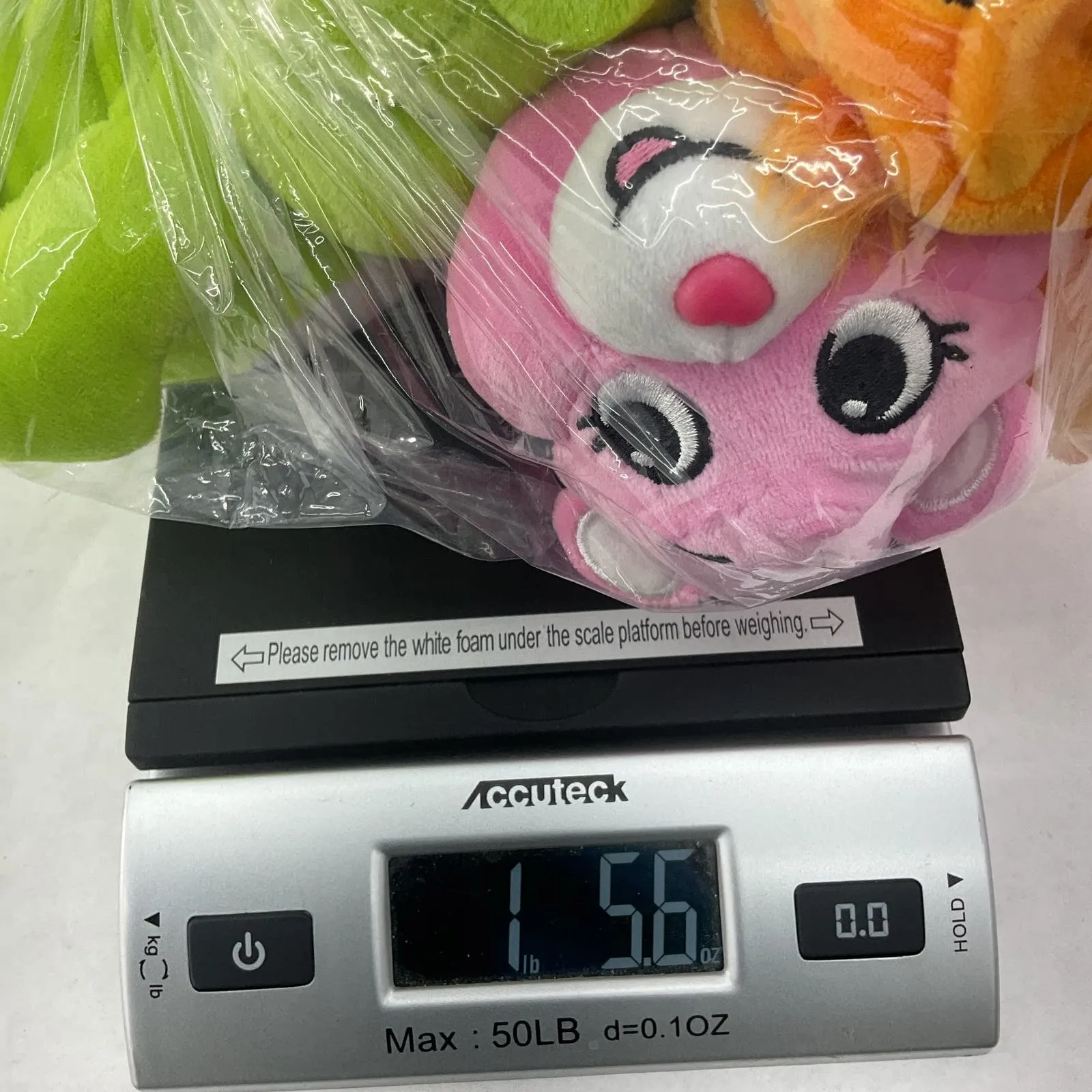 Care Bears Multicolor Stuffed Animal Plush Toy Lot Green orange Pink Kite