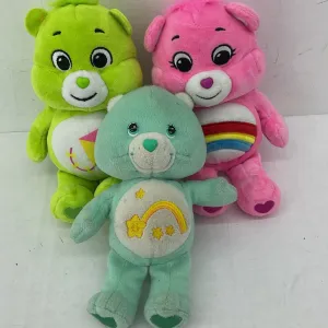 Care Bears Pink Green Kite Rainbow Plush Stuffed Animal Lot
