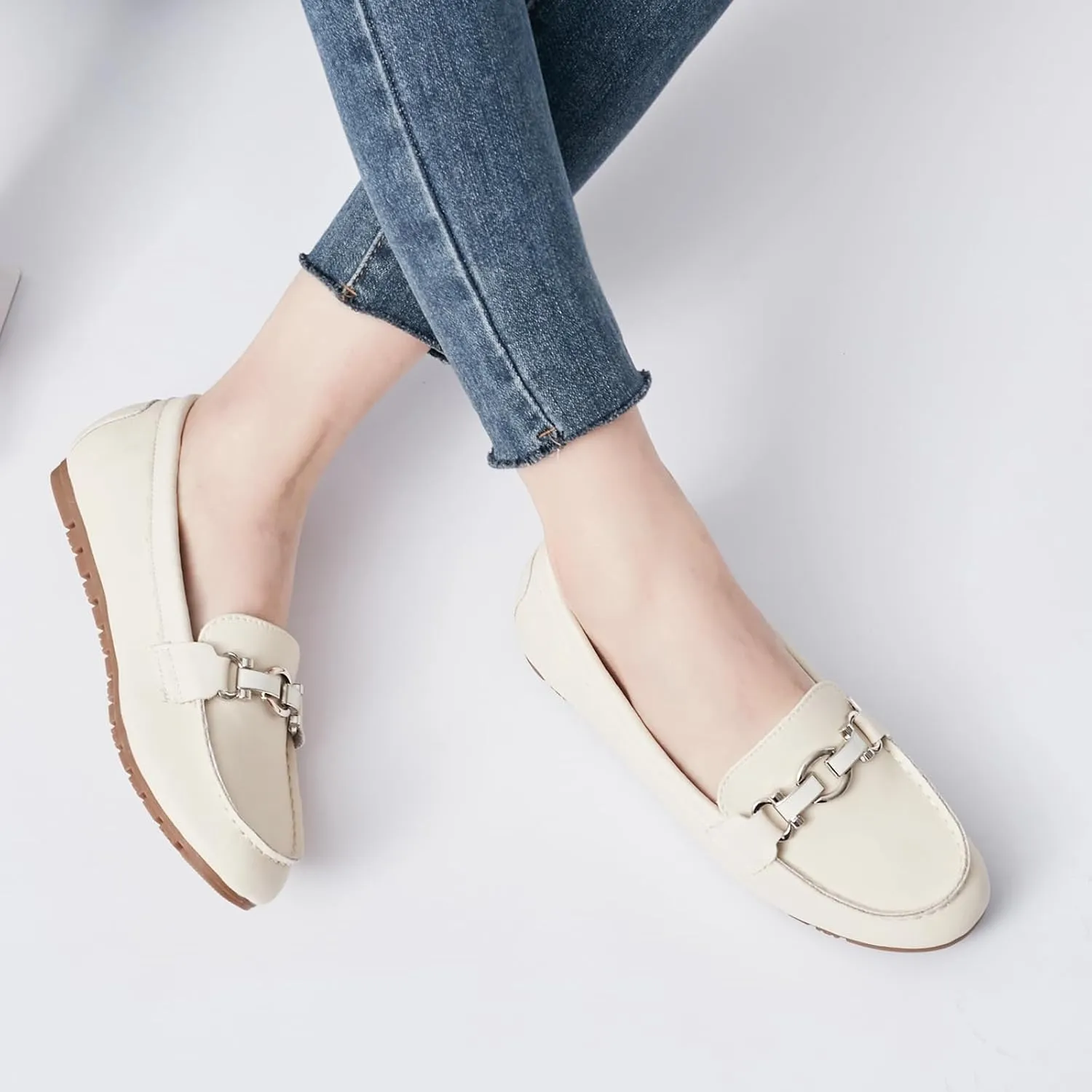 Casual Moccasins Penny Loafers Lady Dress Shoes VERDASCO feedback surmise mite Women's Loafers Comfort Slip-Ons Flat Work Shoes 