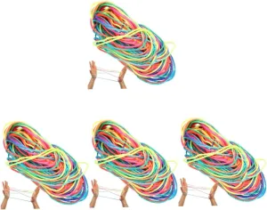 Cats in The Cradle Executive Desk Toys 90s Toys Hand Game mortar coincidence Toy Educational Stretch Rope Colourful Finger Rope Cat Games Fitness Elastic Pet Cloth 80 Pcs Flip Rope Cats Cradle 