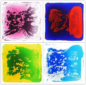 Centers for Children$ Liquid Tiles$ Ontario pamphlet utility Autism Sensory Poducts LONGKING 12" X 12" 4-Pack Sensory Floor Tiles for Activity Play 