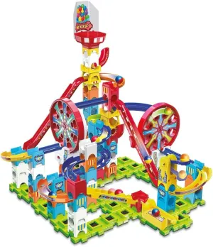 Challenge, Electronic Marble Run with 10 Marbles and 96 Building Pieces, Colour-Coded Construction Toys for Kids, 4 Years  VTech search learn Miami Adventure Park 