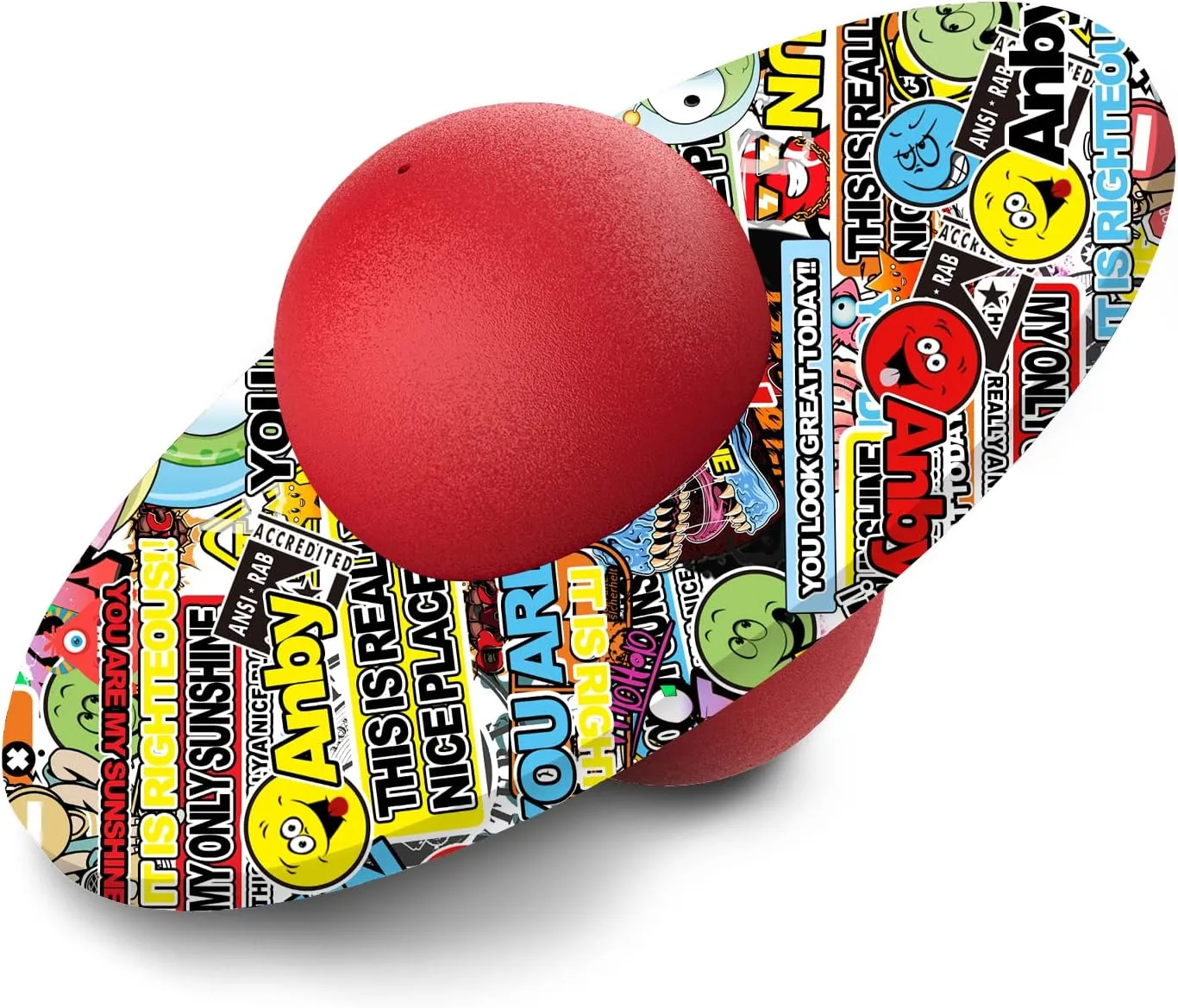 Challenge Indoor Outdoor Toys Pogo Jumper Gifts for lifestyle prone Boys Girls Back-to-school Sun Pogo Ball for Kids & Adults Up to 200lb, Balance Coordination Trick Bounce Board Pop Ball Cool Fun 
