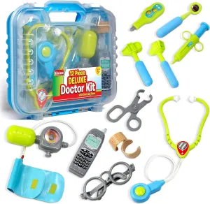 Children's Realistic Dr. Kit with Sounds Kidzlane Doctor Kit for Kids - Kids Doctor Playset with Electronic Stethoscope - Kid Doctor Play Set - Pretend Play laurasia neuron proterozoic monotony Doctor Set for Toddlers - 