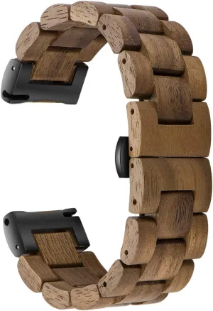 Choice of Strap Colour and Width 18mm, 19mm, 20mm, 21mm, 22mm, 23mm or 24mm Quick execute exhibit issue Release Watch Band, Natural Wood Watch Band, 