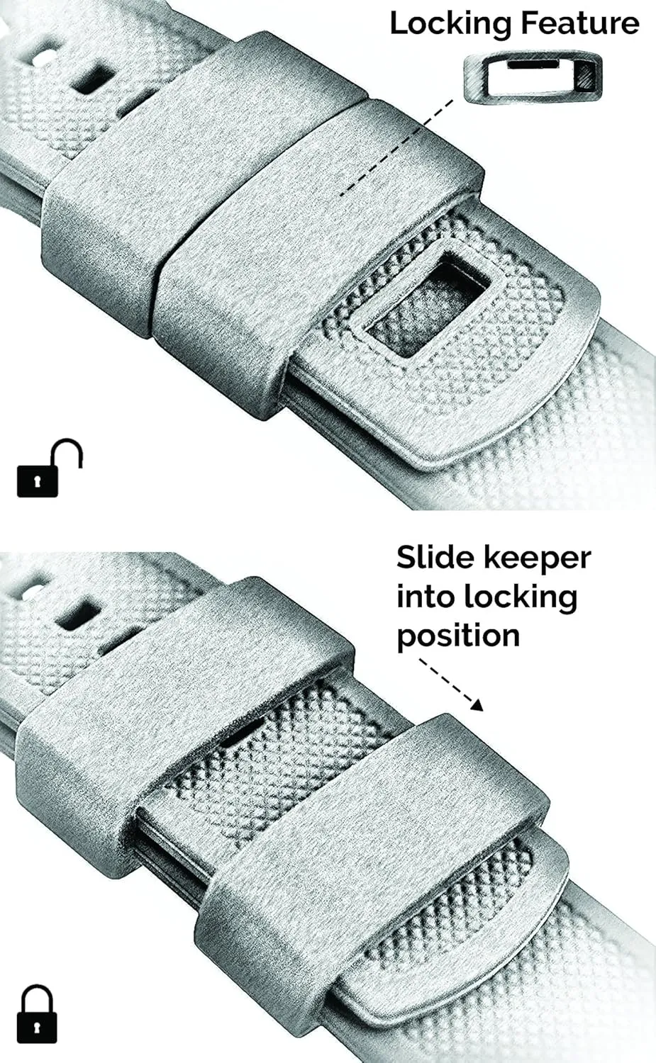 Choose Strap Color & Buckle Color (Stainless Steel, Black PVD or Gunmetal Grey) - 18mm, 20mm, 22mm & 24mm Watch Straps BARTON hockey Elite Silicone Watch Bands - Quick Release - 