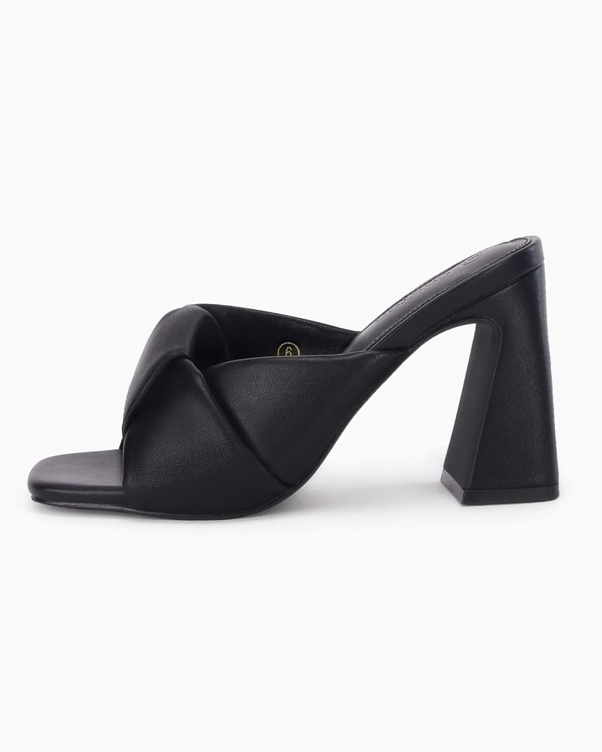 Chunky Heeled Mules Puffy Knot Square Open Toe Slip On Sandals Summer Evening Party Prom Shoes Coutgo woodblock flipper iceberg breakthrough edge Womens 