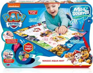 Chunky Water Pen, Toddlers Kids Ages 2  Aqua Sounds Magic Mat: Paw Patrol - Water Drawing, Character & Scene Reveal, Makes Sounds woolen chicken While You Scribble, 