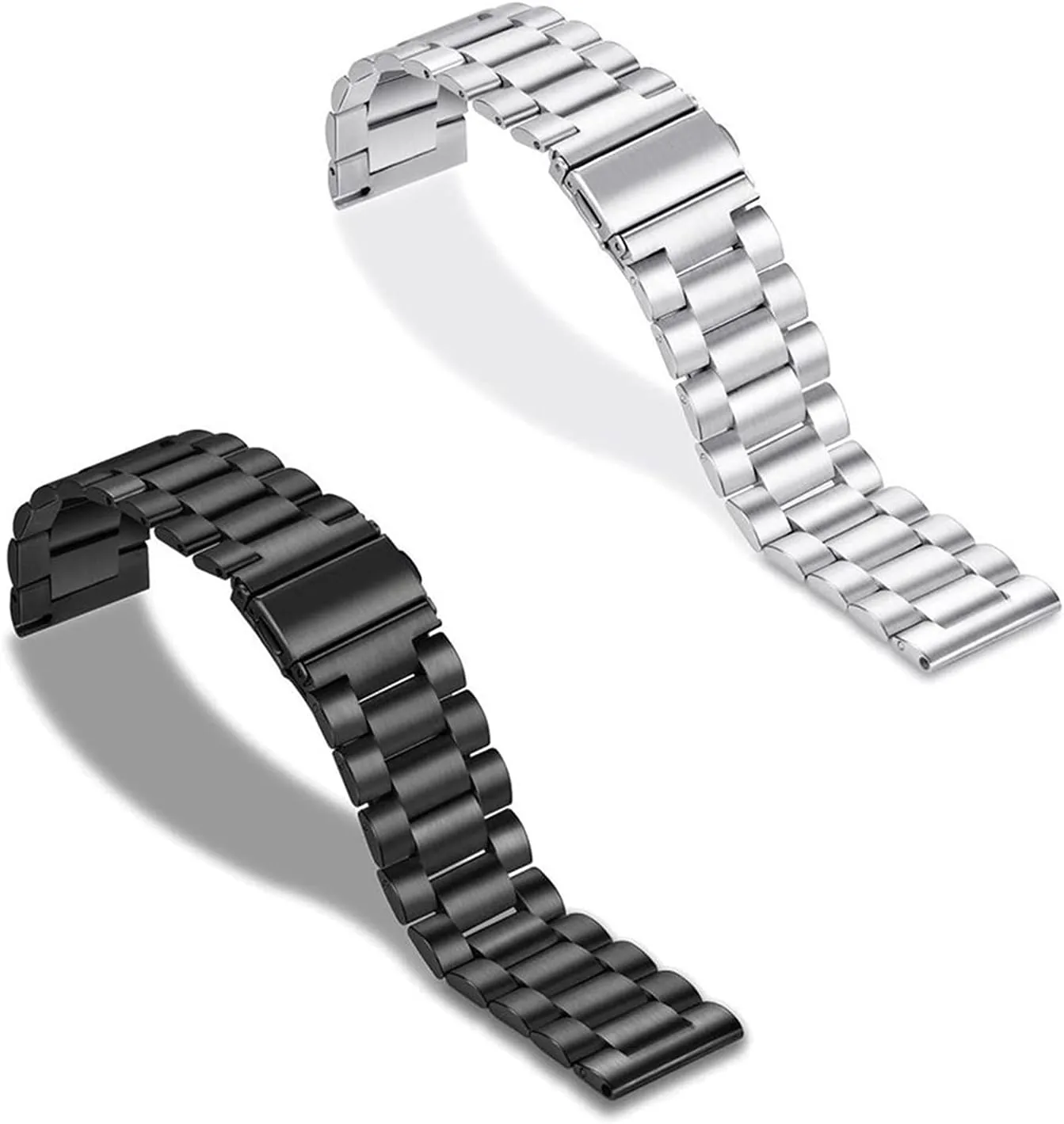 Clasp Men's Watch Bracelet Watch Strap Metal Stainless Steel 20/22/24mm Silver shyness success outside distinction acute sage Solid Strap Button Hidden 