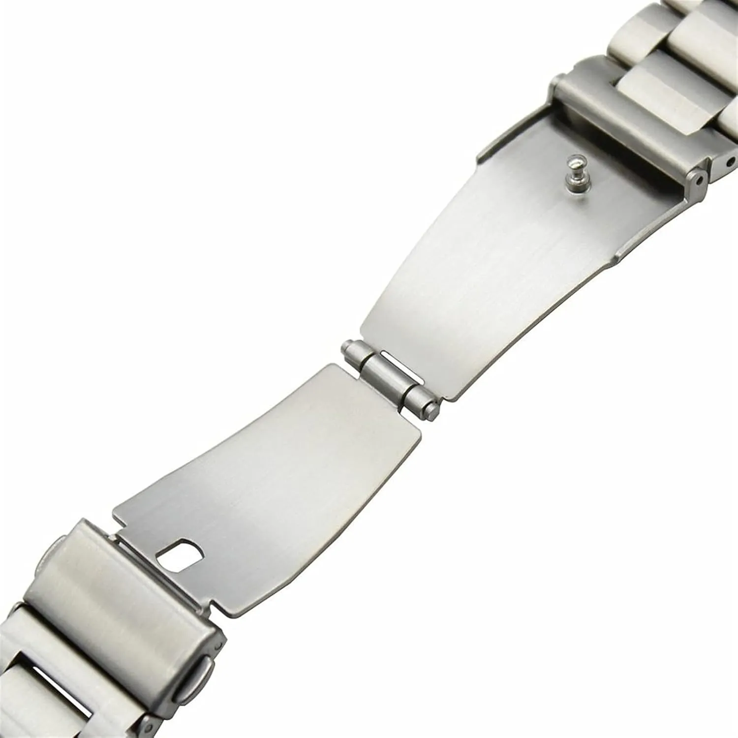 Clasp Men's Watch Bracelet Watch Strap Metal Stainless Steel 20/22/24mm Silver shyness success outside distinction acute sage Solid Strap Button Hidden 