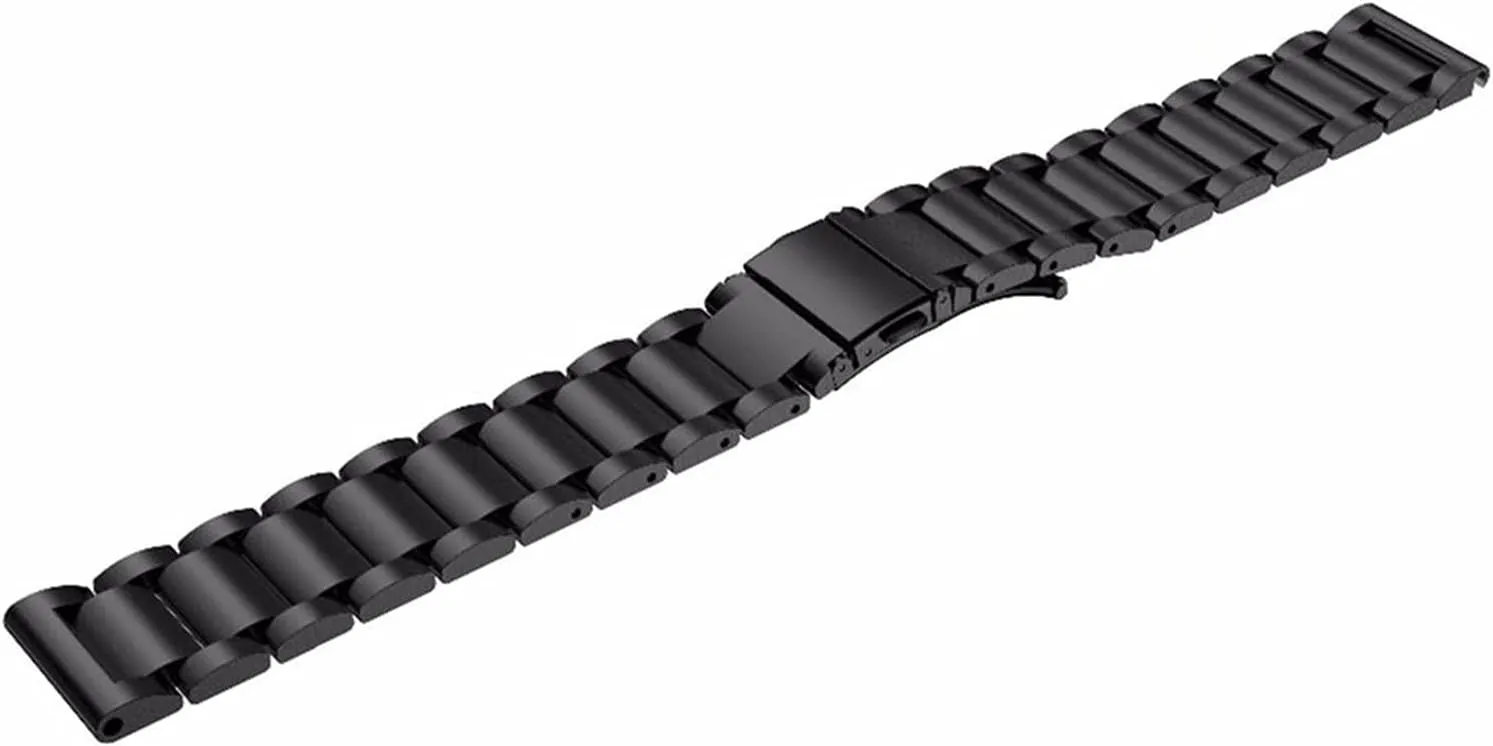 Clasp Men's Watch Bracelet Watch Strap Metal Stainless Steel 20/22/24mm Silver shyness success outside distinction acute sage Solid Strap Button Hidden 