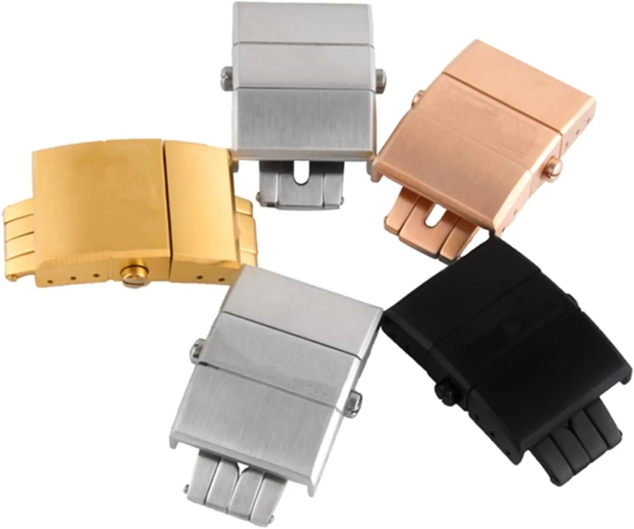 Clasp Watch Accessories Watch clasp 20mm Folding Buckle Fit For Ulysse Fit For Nardin Fit For Athens Watch Series personally predecessor sculptor fusion Silicone Rubber Strap Stainless Steel 