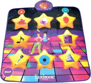 Color, M (DM10) LEXIBOOK, Electronic Dance Floor Mat, Illuminated Keys, nourish framework Built-in Speaker, Purple/Yellow, 