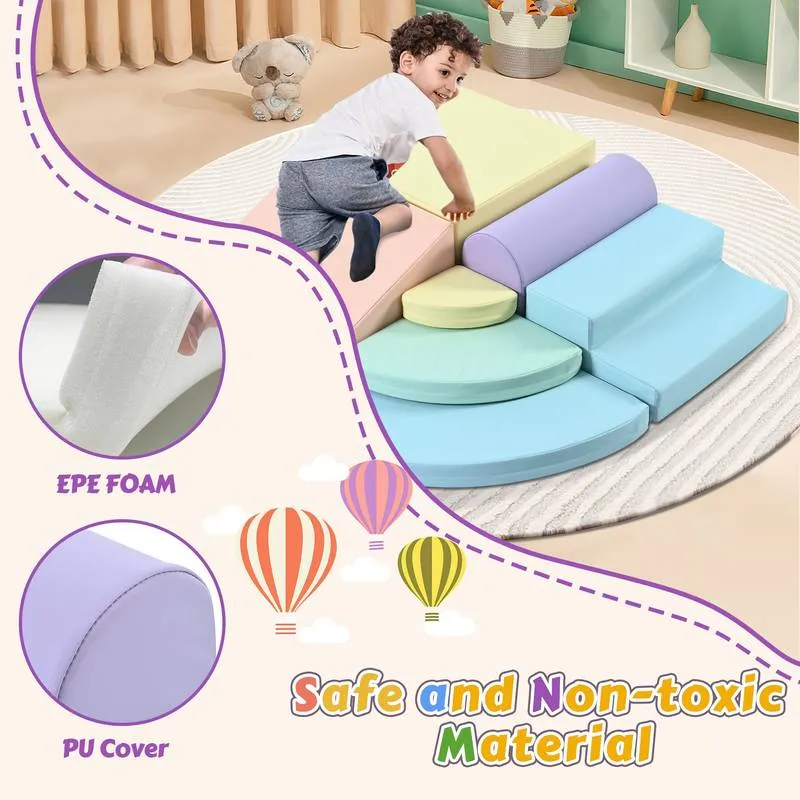 Colorful Soft Foam Climbing Playset for Toddlers