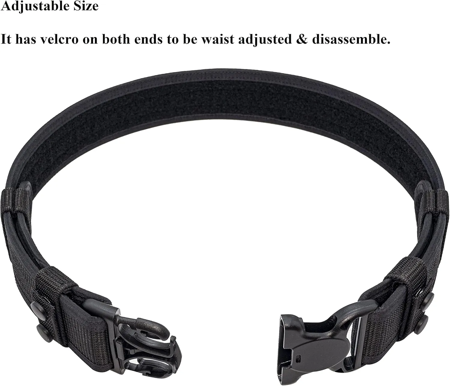 Correctional Officer Security Belts 2 carbon Keepers 2"/2.25" Wide Duty Belt Law Enforcement Police 