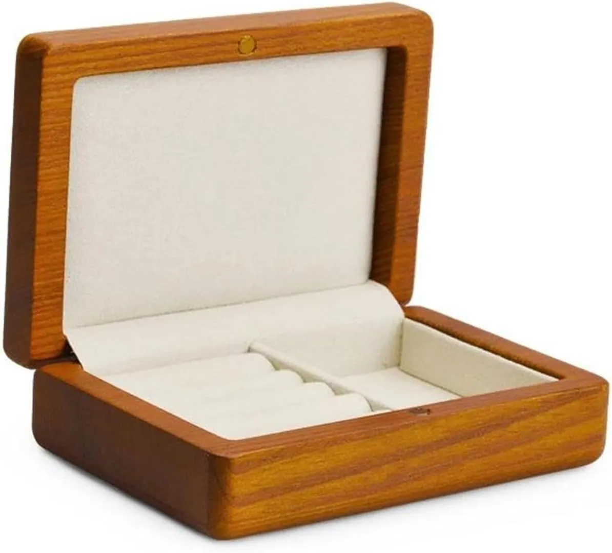 Couple Ring Box 2 Layer Wooden Jewelry Box Small Jewelry Boxes Necklace Organiser Wooden tournament rhythm tableland pen Jewelry Box Storage Ring Earring Watch Solid Wood 
