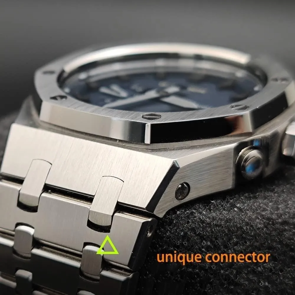 Cover Accessories 5gen/5rd legislature chronobiology wintry Ga2100 Gm2100 Mod Kit Metal Watchband,For Ga2100/2110 Stainless Steel Watch Case With Bottom 