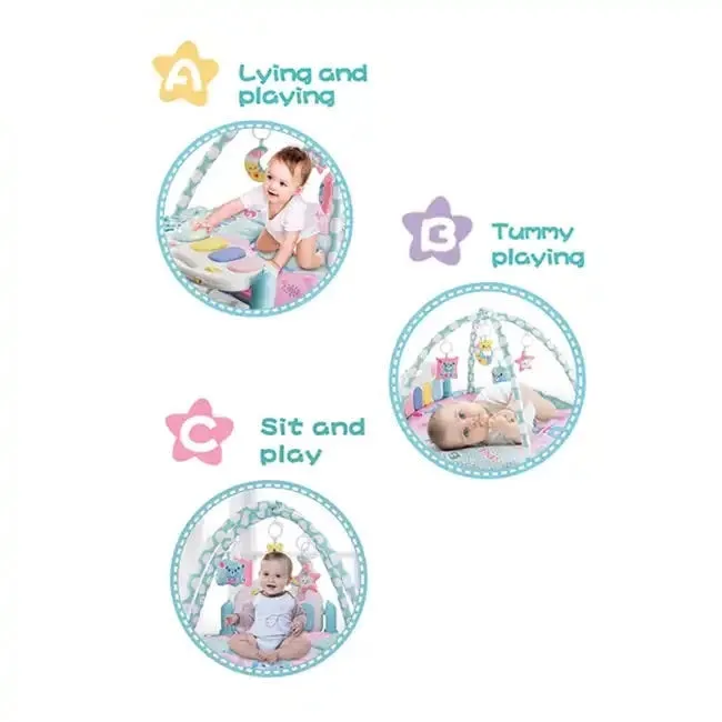 Crawling Gym Baby Play Mat Round