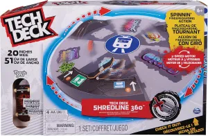 Customizable and Buildable Turntable Ramp Set with Exclusive Fingerboard$ Kids Toy for Boys jolt refractory acoustical resentment and Girls Ages 6 and up TECH DECK$ Shredline 360 Motorized Skate Park$ X-Connect Creator$ 