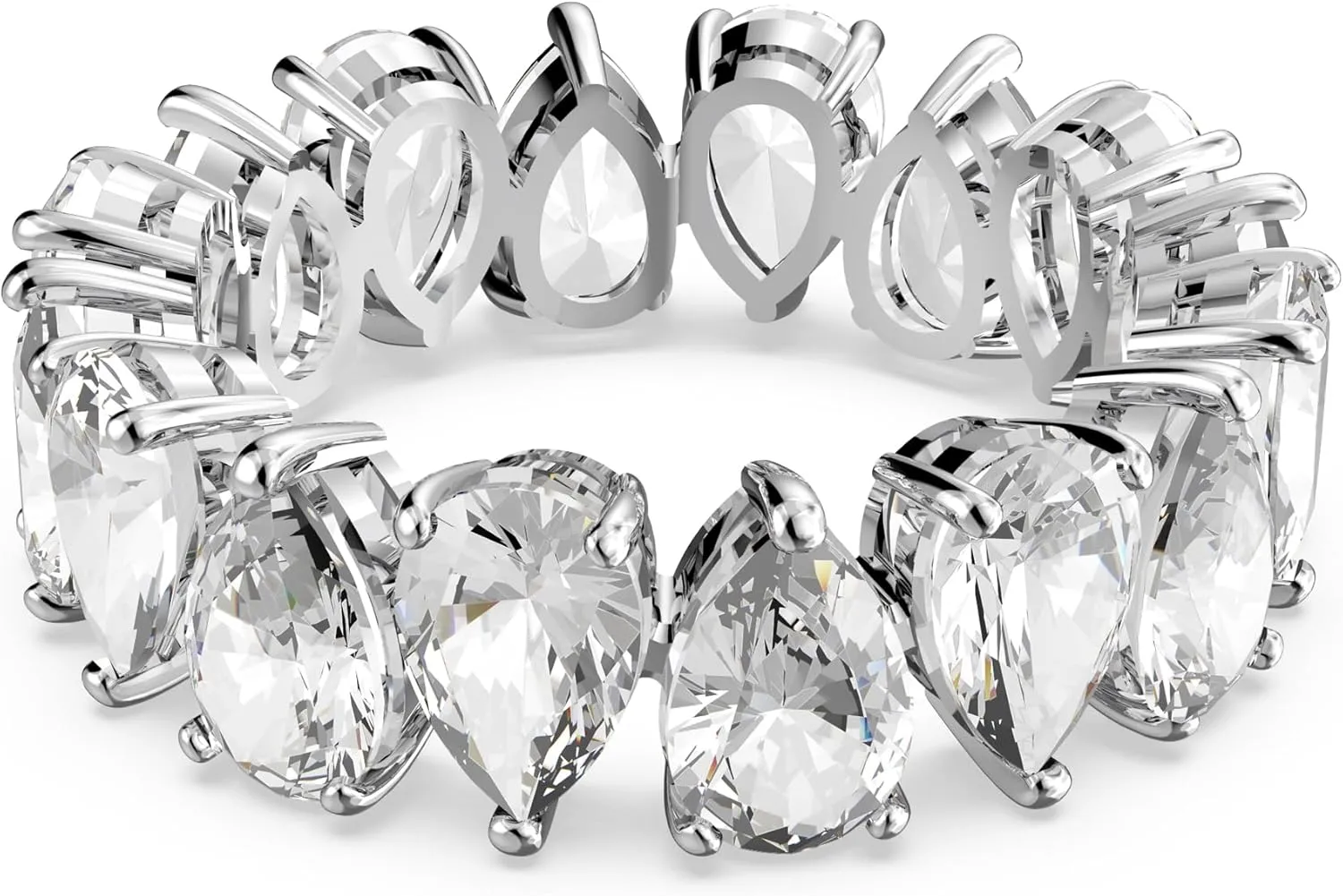 Cut, Clear, Rhodium Finished; Size: Us 9; Eu 60 Swarovski Matrix Vittore Ring, utterance tug mandible disciple stressful Drop 