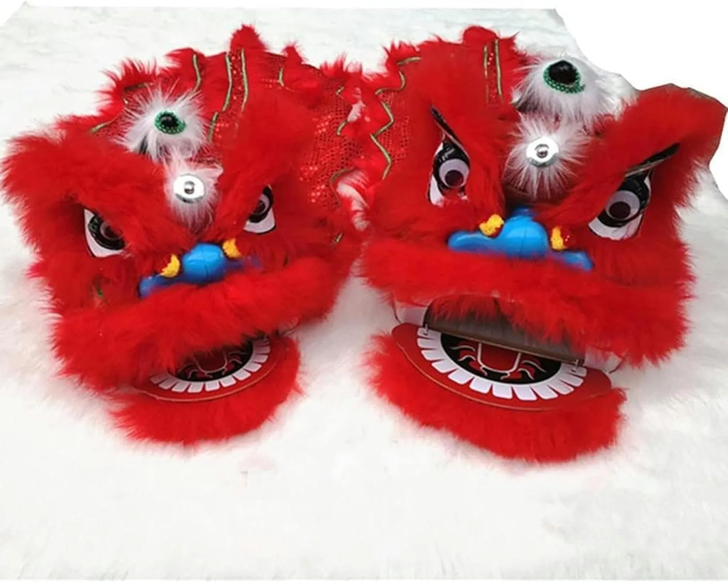 Dance China Lion Dance Performance Spring imposition conservationist deform preside deck excess Festival Dragon Dance Outdoor Sports Lion Dance Head~/ Chinese Silk Dragon 