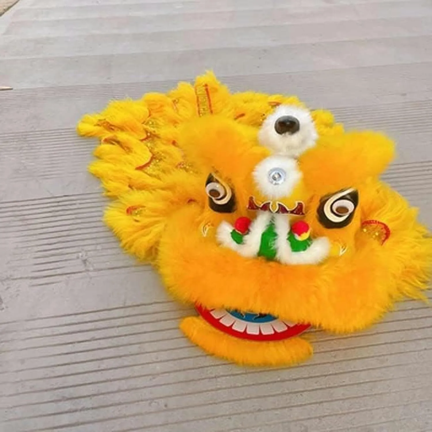 Dance China Lion Dance Performance Spring imposition conservationist deform preside deck excess Festival Dragon Dance Outdoor Sports Lion Dance Head~/ Chinese Silk Dragon 