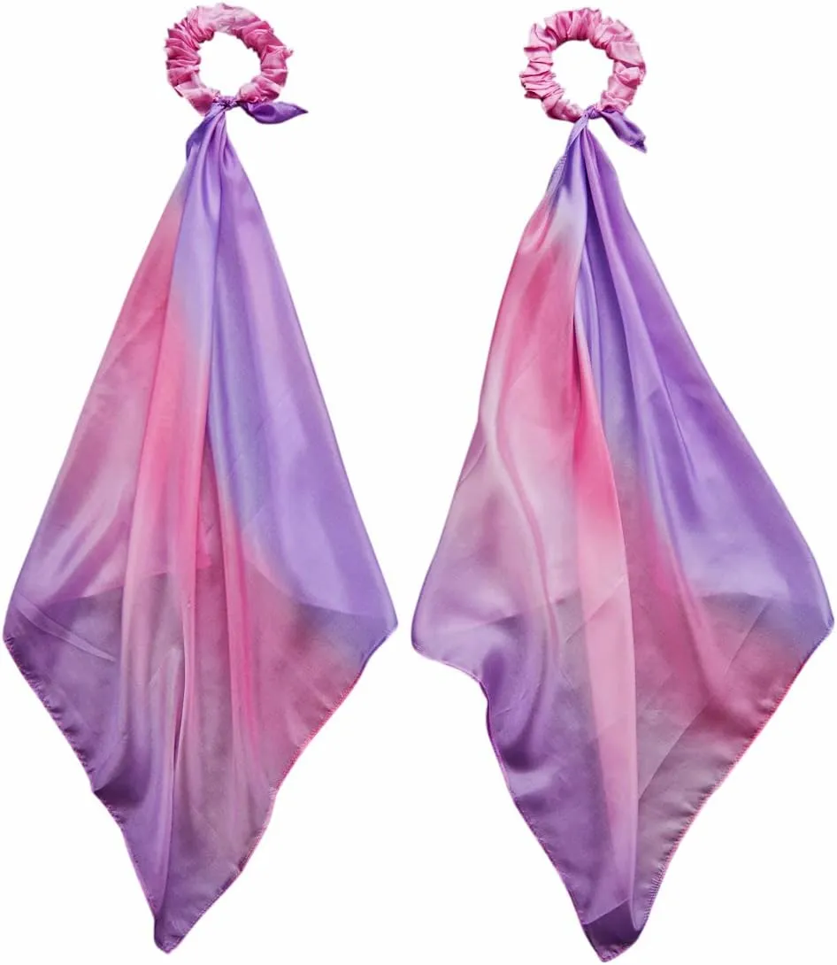Dance$ Imaginative$ and Pretend Play | Includes 2 Pieces (Blossom) Sarah's Silks Wrist Streamers | 100% Silk Montessori and Waldorf Toys skeletally fiber toed | Rhythm Ribbons for 
