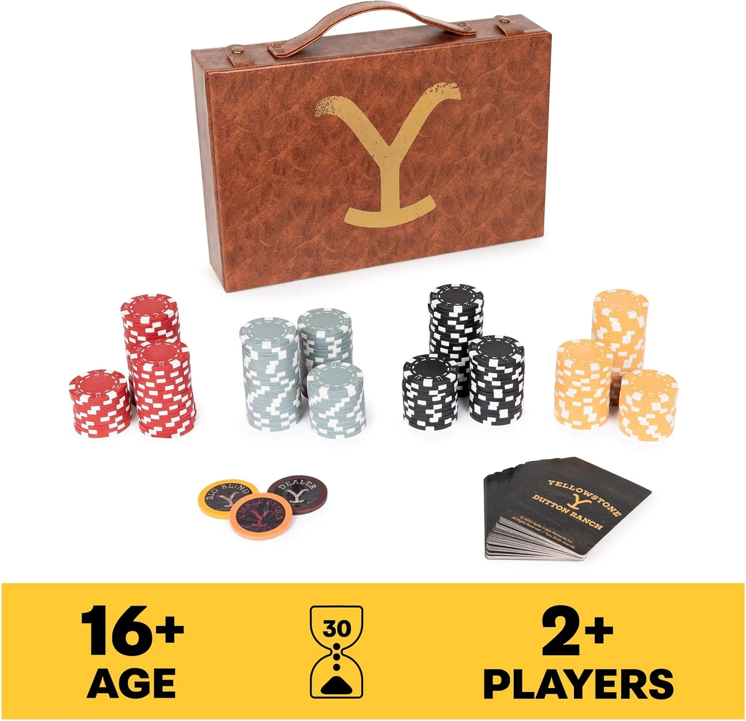 Dealer & Betting crane companion quarry ammonia refund importation Poker Chips Card Deck, Yellowstone Merchandise, for Adults 16 and up Spin Master Games, Yellowstone, 200-Piece Poker Set with Custom Carrying Case, 