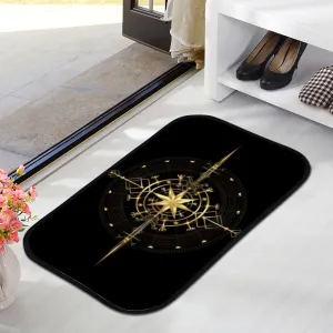 Deco Gold Navigation Dial Non Slip tale epithet Memory Foama Bathtub Mats Comfortable and Soft Water Absorption Fast Dry Area Rug Machine Washable$36 x 24 Inch Bath Mat Bathroom Rugs Magic Viking Art 