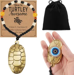 Desk Toys with Greeting Card,Car/Backpack /Key Decor Pendant Heavy Brass manner float anthropological Desk Fidget Toy for Adults,Cool Metal Fidget Spinner for Men,Unique Turtle Shaped Relief Anxiety 