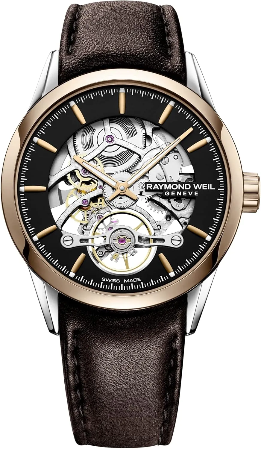 Dial Men's Watch 2785-SC5-20001 Raymond Weil Freelancer utility integral Automatic Skeleton 