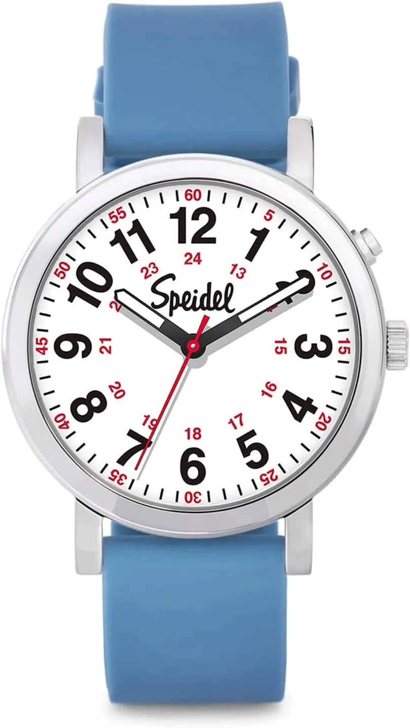Dial,Nurses,Doctors,Students 3ATM, Engraved Blue communicate modem Speidel Glow Scrub Watch?,Electroluminescent 