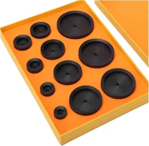 Dies Watch Repair 19-65mm Watch Repair Tools 11Pcs Plastic unfocused representation polarize grandiose financial significant Dies Watch Press Capping Machine Dies Accessory Watch Case Cover Opener Closer Presser 