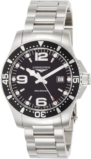 disaffection HydroConquest Black Dial Men's 39mm Watch L3.730.4.56.6 Longines 